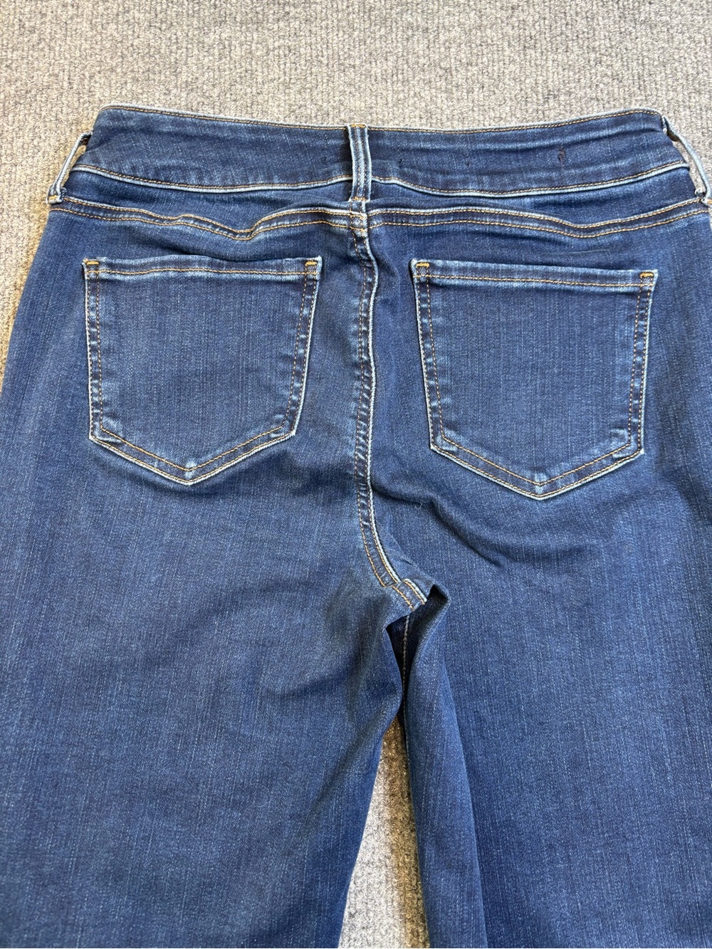 NYDJ Marilyn Straight Jeans Size 4 Quinn Blue Lift Tuck Stretch Denim EUC - Picture 10 of 11
